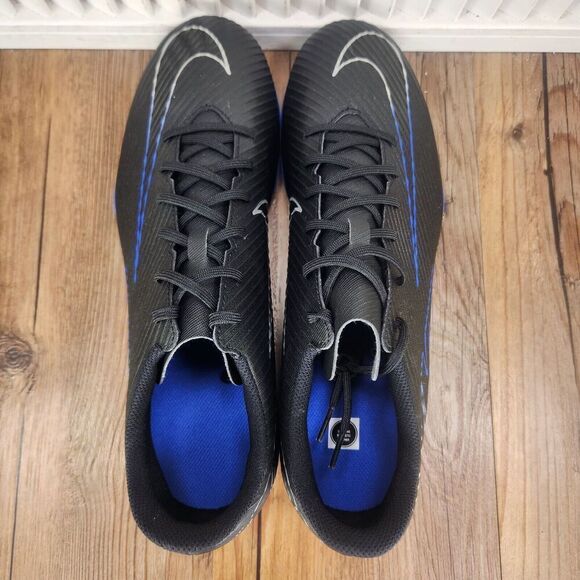 Nike Mercurial Vapor 15 Club FG/MG Men Sz 13 Black Blue Soccer Cleats DJ5963-040 - Picture 6 of 9